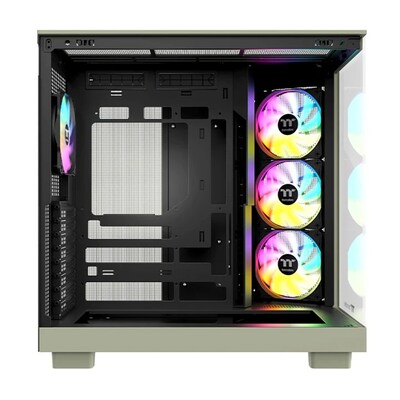 Thermaltake View 380 XL ATX Mid-Tower Computer Case, Matcha Green (CA-11E-00MEWN-WS)