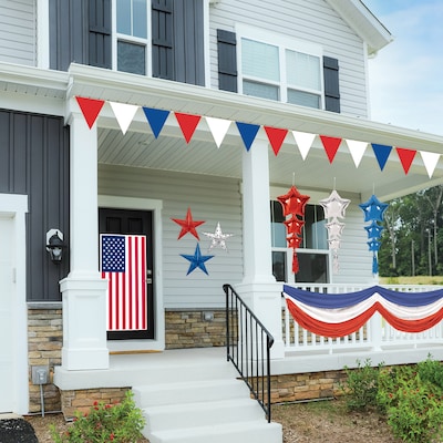 Beistle Fourth of July Star Balloons with Tassels, 2/Pack (56205-RSB)