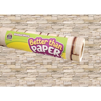 Teacher Created Resources Better Than Paper Bulletin Board Paper Roll, Stacked Stone, 4/Carton (TCR32355)
