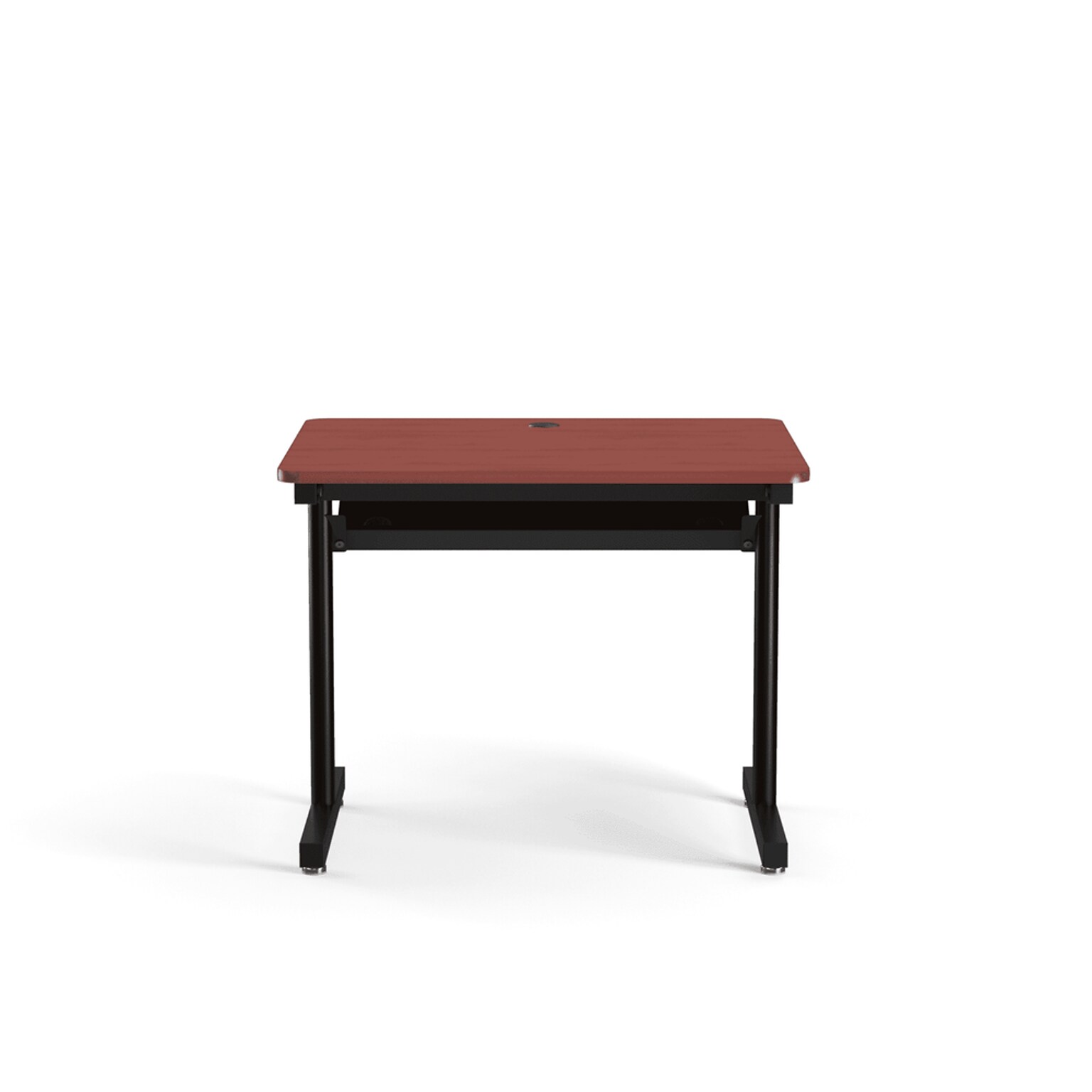 VersaDesk 36W Basic Computer Table, Cherry/Black (BCT3630-BC)