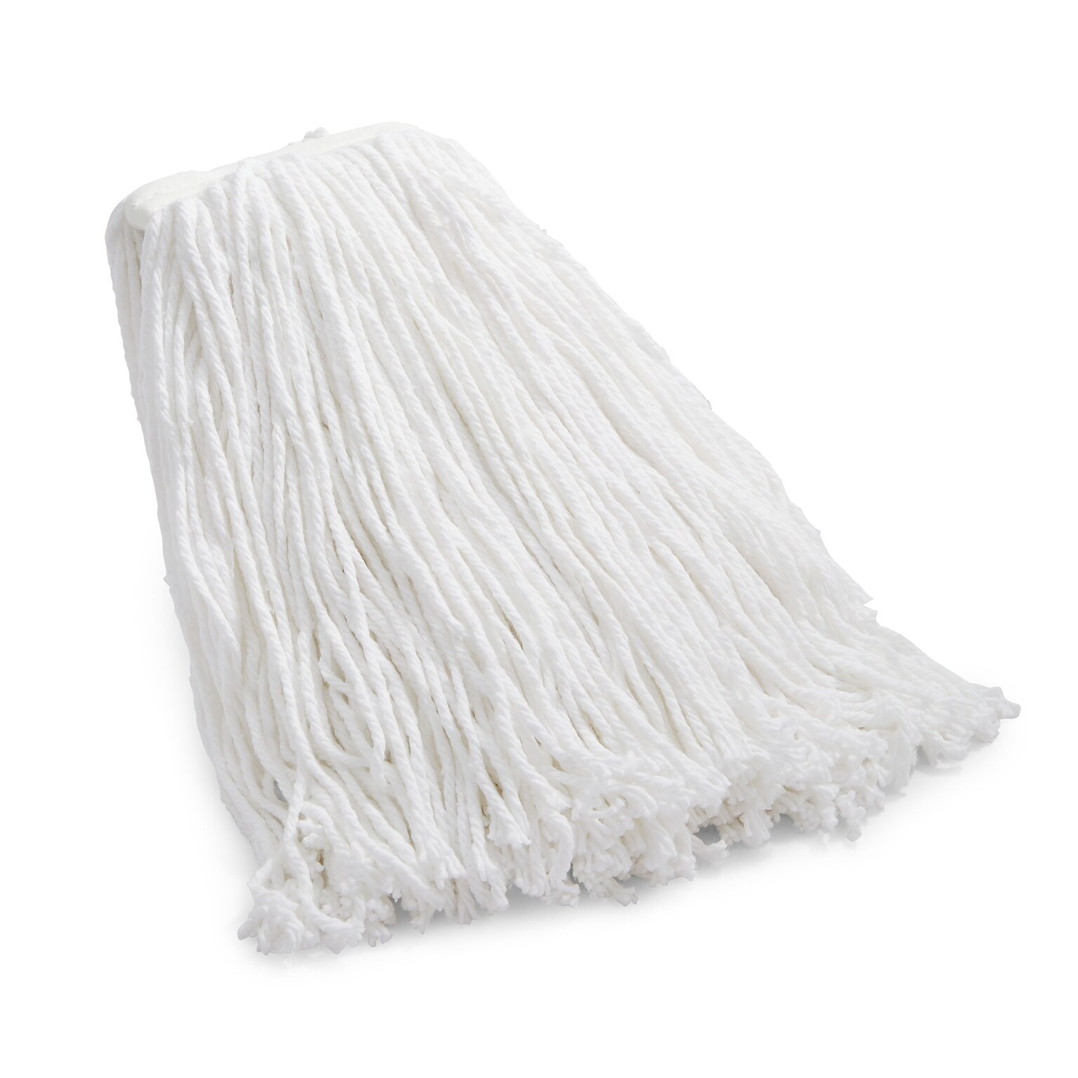 Coastwide Professional™ Cut-End Wet Mop Head, #24, Rayon, 1 Headband, White (CW57746)