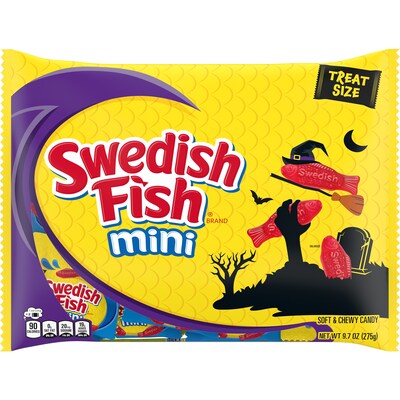 SWEDISH FISH Mini Soft & Chewy Halloween Candy, 9.7oz, 22ct