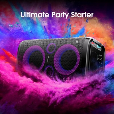HIsense Party Rocker One 300W Portable Bluetooth Speaker, Black (HP100)