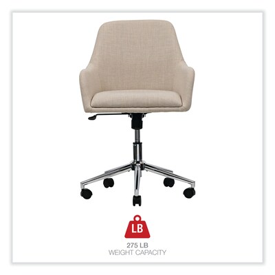 Alera® Fixed Arm Fabric Task Chair, Cream (ALEWS4251)