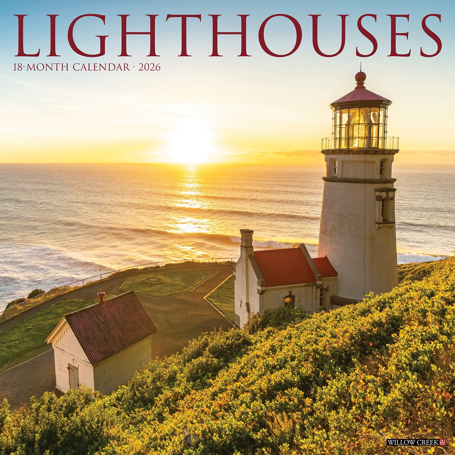 2026 Willow Creek Lighthouses 12 x 12 Monthly Wall Calendar (51788X)
