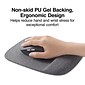 Quill Brand® Mouse Pad with Gel Wrist Rest, Black Crystal