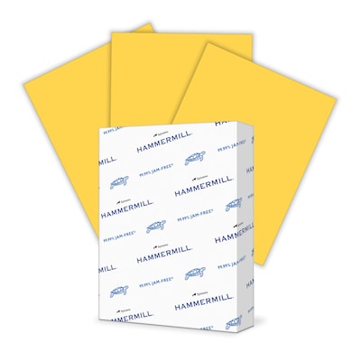 Hammermill Colors Multipurpose Paper, 20 lbs., 8.5 x 11, Goldenrod, 500 Sheets/Ream (10316-8)