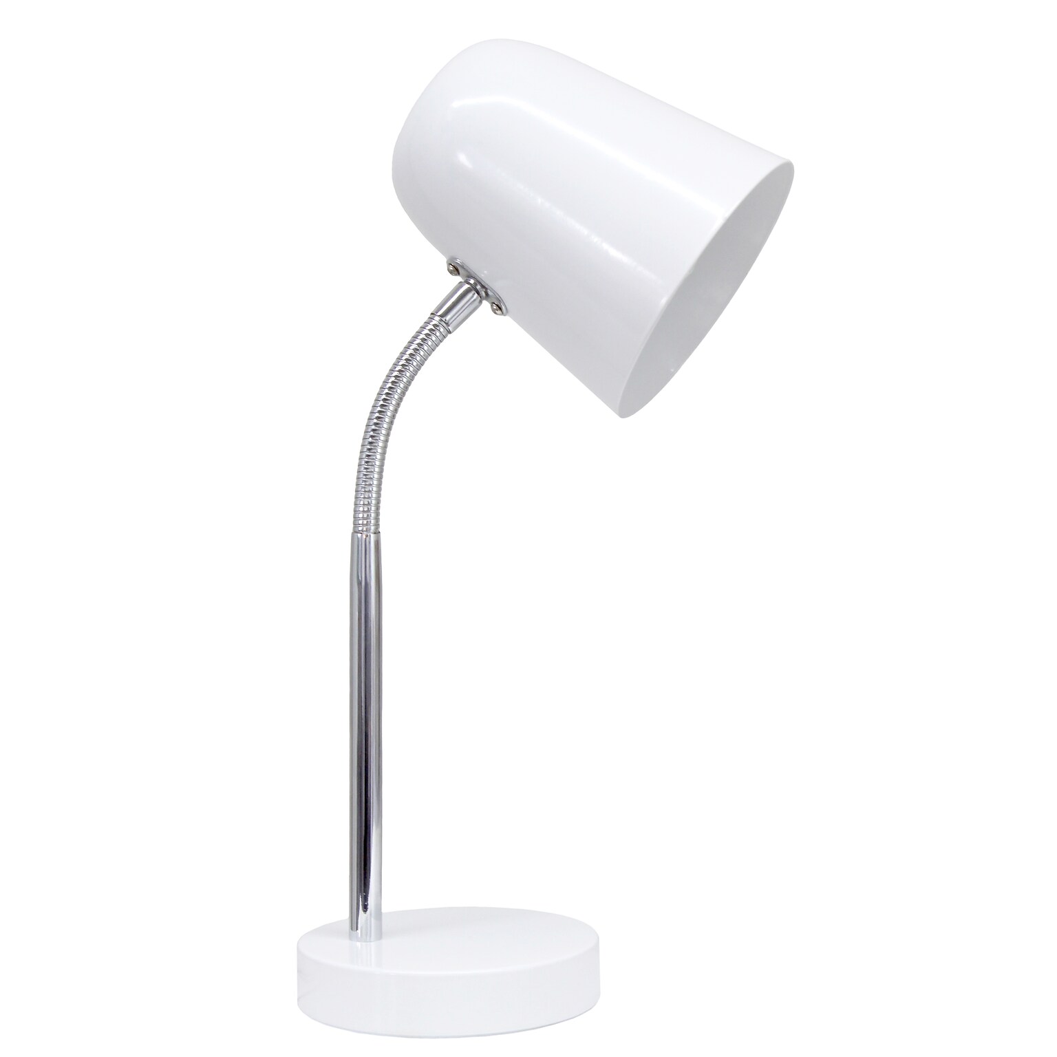 Simple Designs Sleek Essentials LED Desk Lamp, 15.28, Off White (LD1075-OFF)
