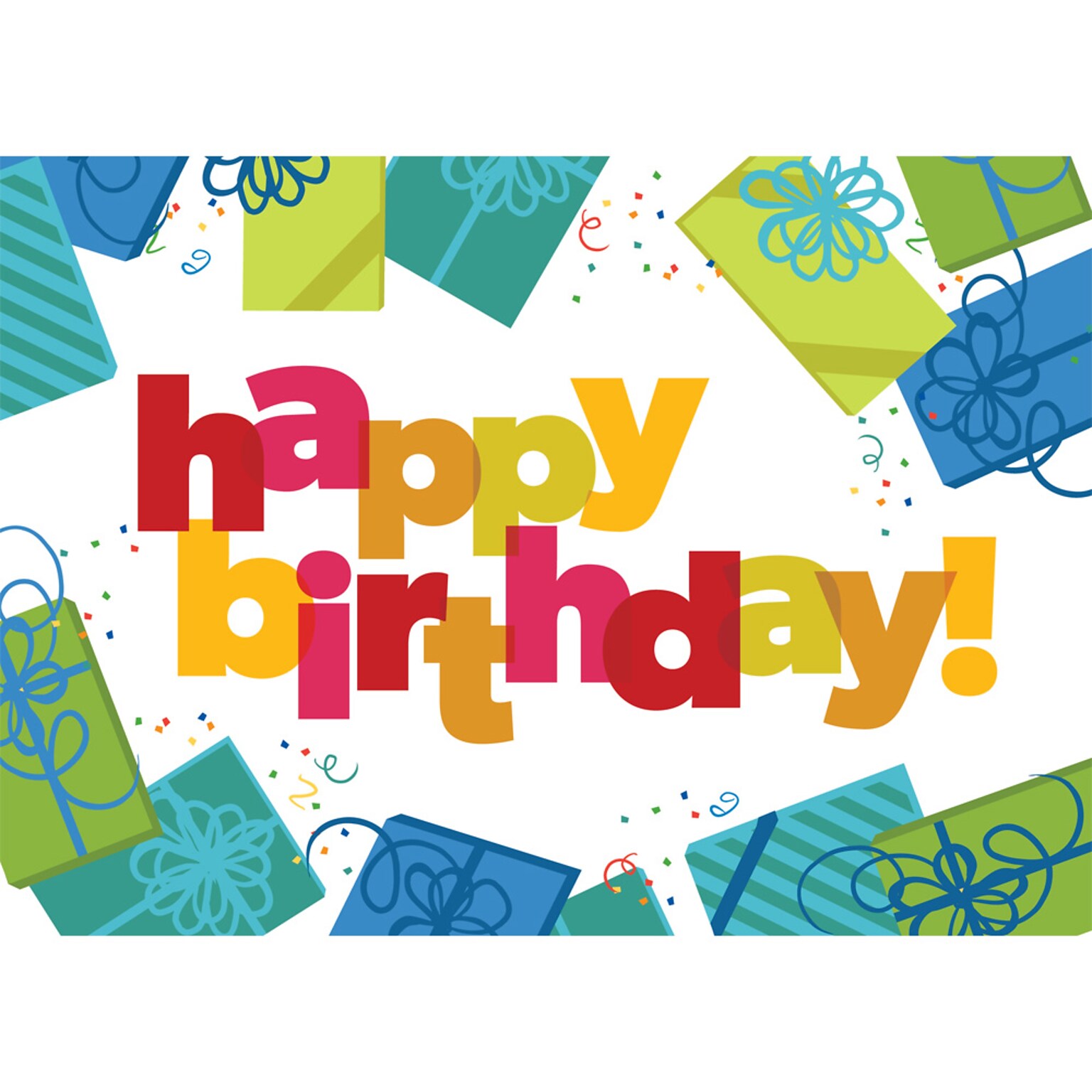 Happy Blast Birthday Greeting Cards; Stock Verse Included; Boxed Set of 25 Cards and Envelopes