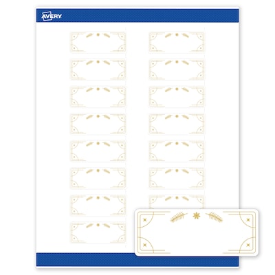Avery Rectangle Multipurpose Labels, 1 x 2-5/8, White, 160/Pack (19479370641)