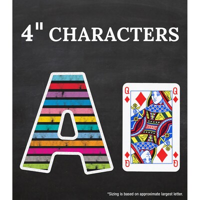 Carson Dellosa 4" Chalkboard Combo Pack EZ Letters and Numbers, 219/Pack, 3 Packs/Bundle (CD-130099-3)