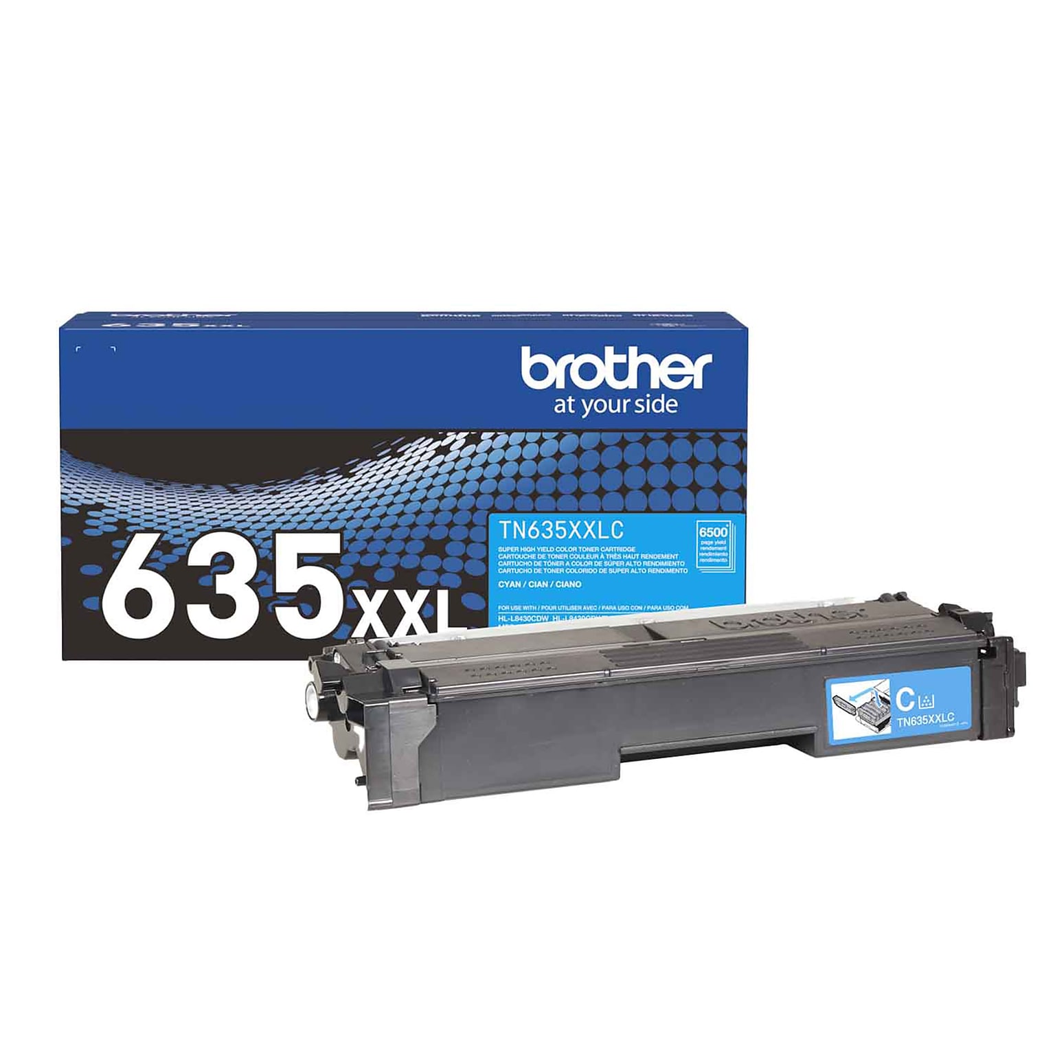 Brother TN635XXL Super High Yield Cyan Toner Cartridge (TN635XXLC)
