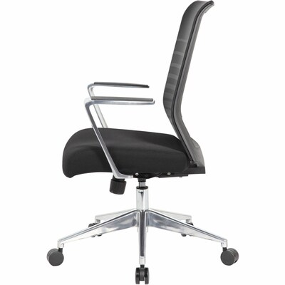Lorell Horizontal Mesh Ergonomic Fabric Mesh Swivel Executive Chair, Black (LLR00580)