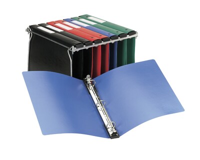 Avery 1" 3-Ring Hanging Binder, Round Ring, Red (14803)