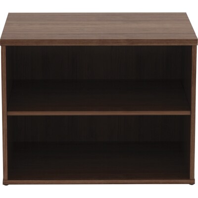 Lorell Relevance File Cabinet, 23.1H x 29.5W x 22D, Walnut Laminate (LLR16232)