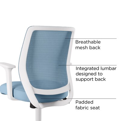 Union & Scale™ Essentials Ergonomic Fabric Task Chair, Seafoam (UN60409)
