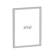 Azar Sign Holder, 24 x 36, Silver Plastic (300344-SLV)