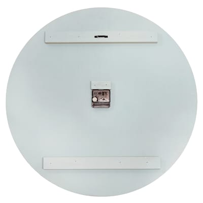 Elegant Designs Wood Plank 23" Large Rustic Coastal Wall Clock, Light Blue Wash (HG2003-LBW)