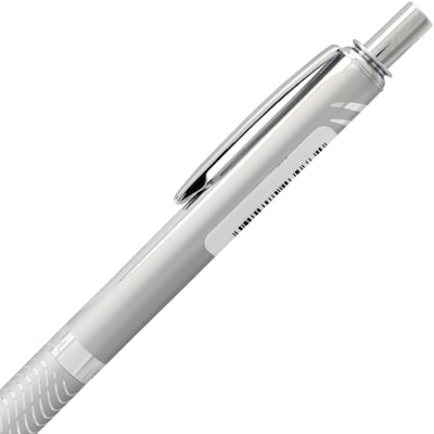 Pentel EnerGel Alloy Retractable Pens, Medium Point, 0.7mm, Black Ink (BL407BP)