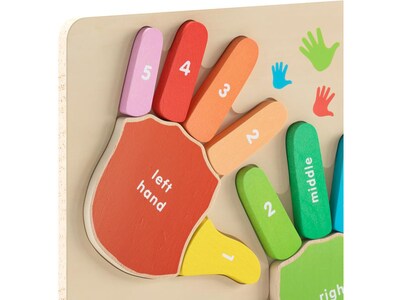 Flash Furniture Bright Beginnings STEM Hand Counting Learning Puzzle Board (MK-MK01733-GG)