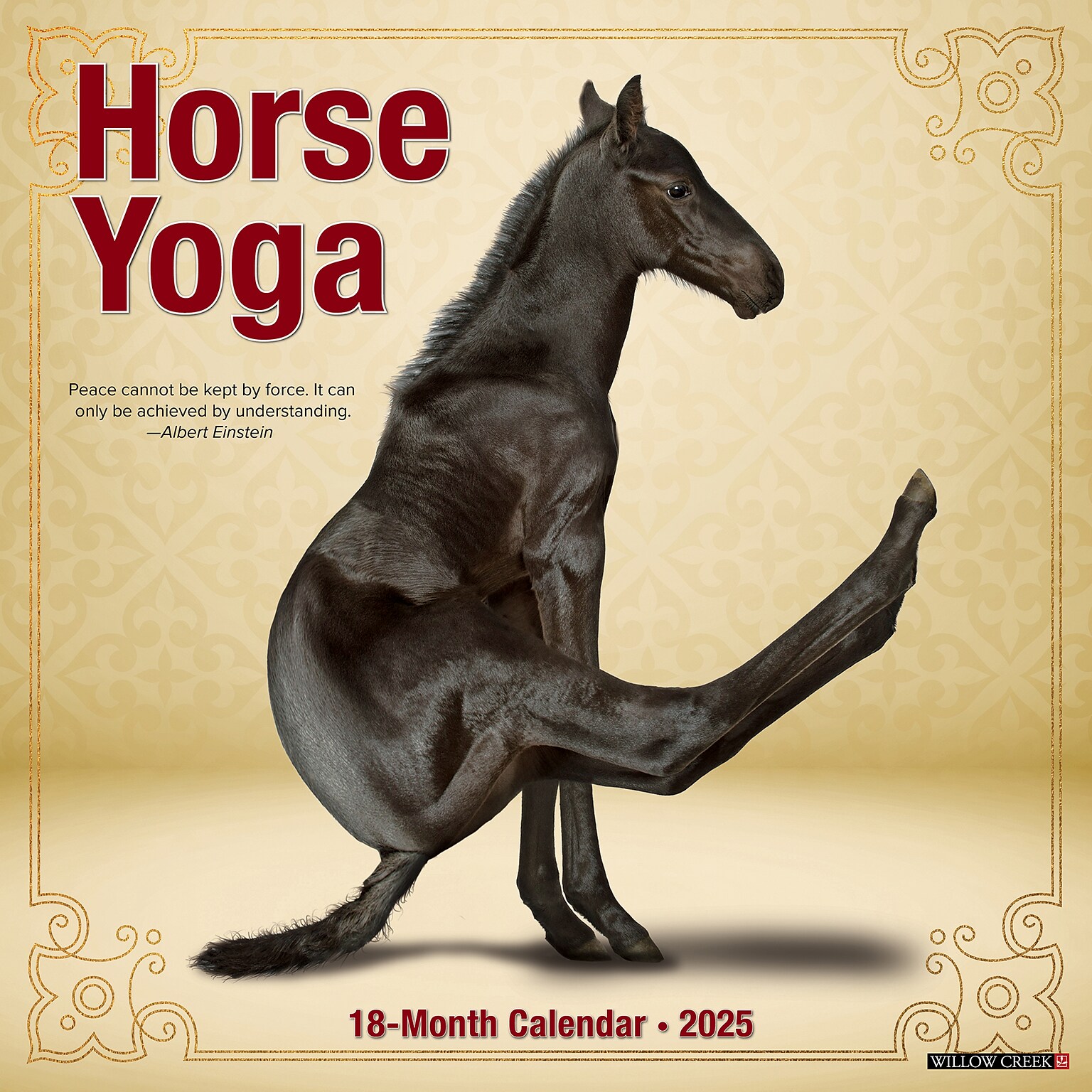 2025 Willow Creek Horse Yoga 12 x 12 Monthly Wall Calendar (43370)