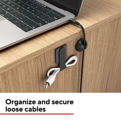 Staples TECH Cable Management Kit, Assorted Colors, 30/Pack (ST62395)