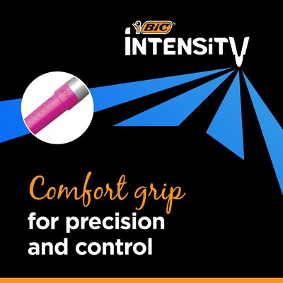 BIC Intensity Permanent Markers, Fine Tip, Red, 12/Pack (GPM11RD)