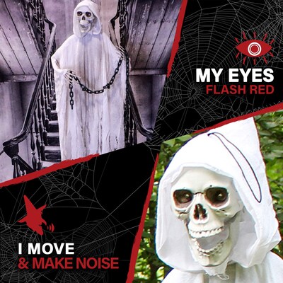 Haunted Hill Farm 6.25' Animated Reaper (HHRPR-10FLSA)