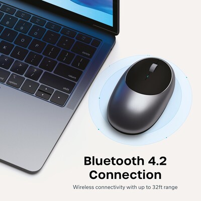 Satechi M1 Wireless Ambidextrous Optical Mouse, Space Gray (ST-ABTCMM)