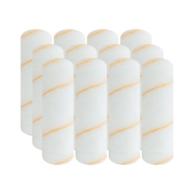 Wooster Brush Pro/Doo-Z Roller Cover, 9, 0.5 Nap, White/Golden, Dozen (0RR6430090)