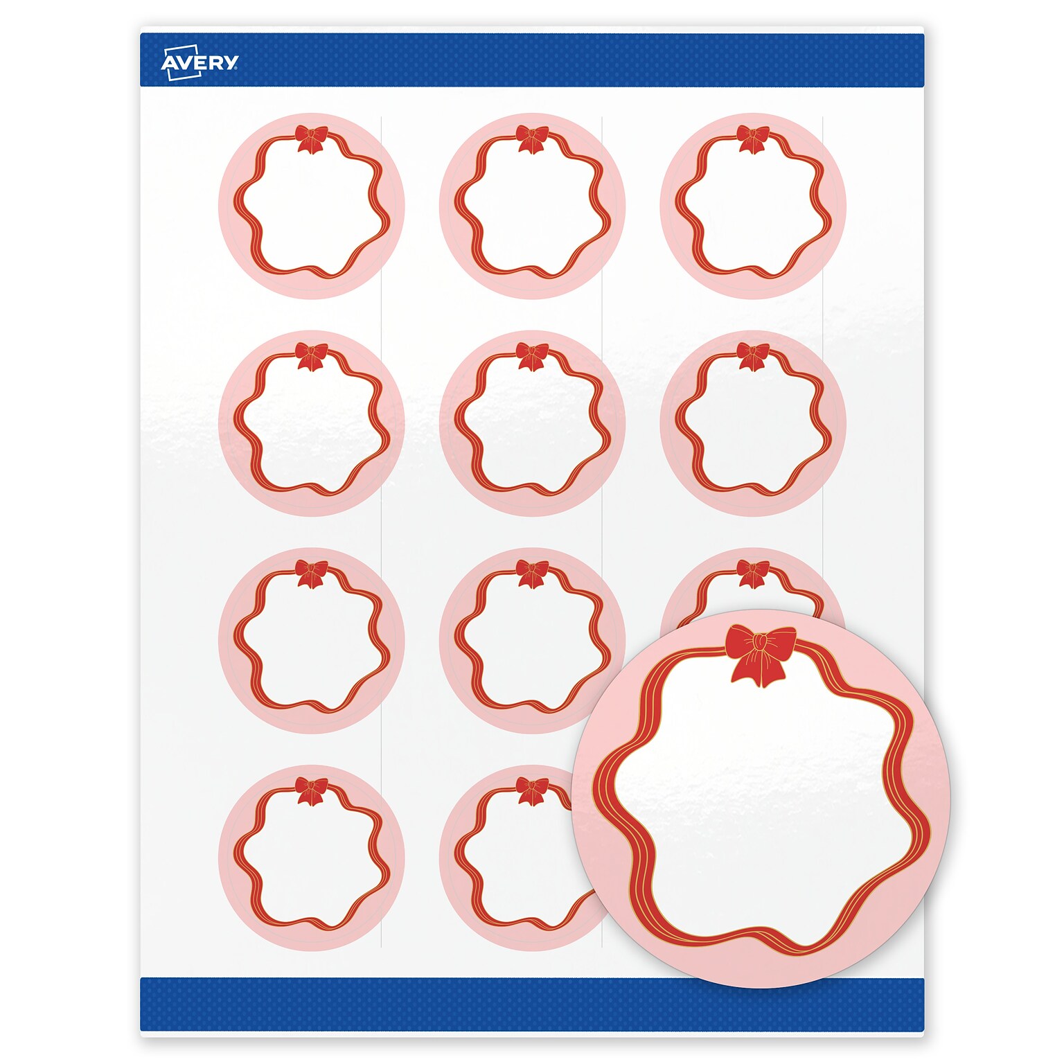 Avery Circle Multipurpose Labels, 2 Dia., White, 120/Pack (19479370579)