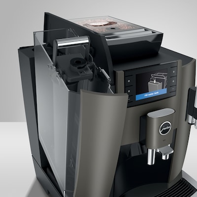 JURA W8 2-Cups Coffee & Espresso Machine Combination, Dark Inox (15650)