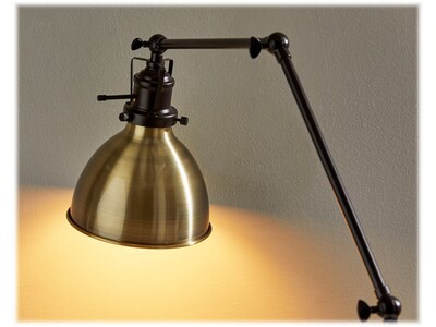 Simplee Adesso Alden 61" Antique Bronze Floor Lamp with Bell Shade (SL3708-26)