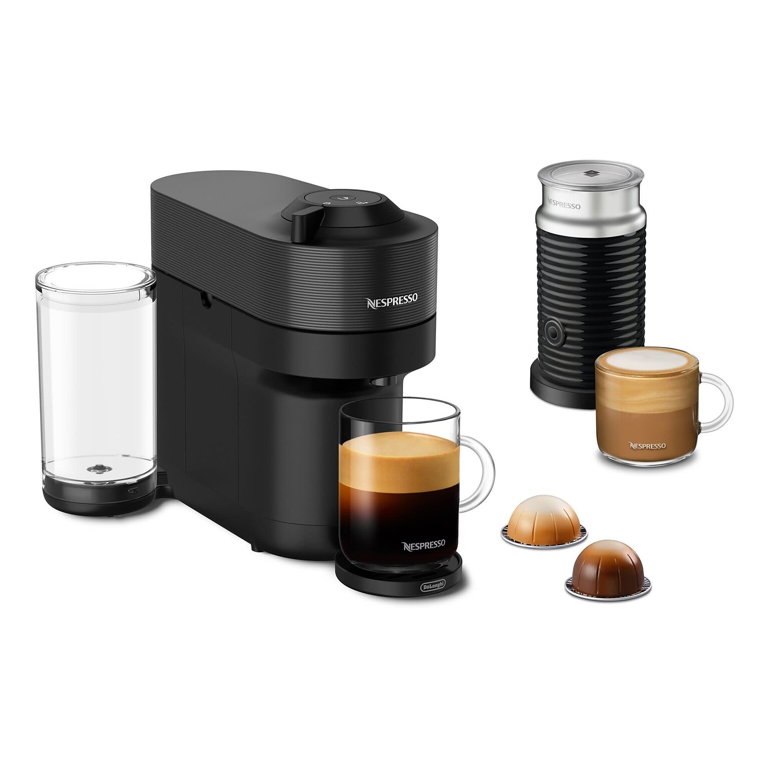 Nespresso Vertuo Pop+ Coffee & Espresso Machine Combination, Black (ENV92BAE)