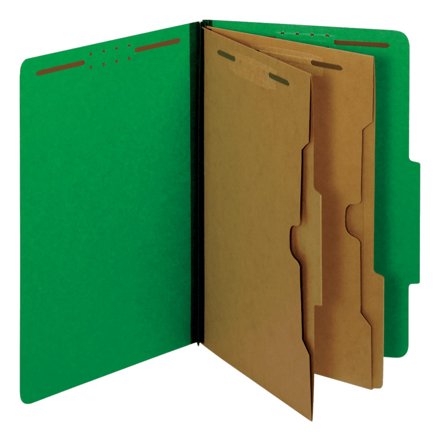 Pendaflex Reinforced Classification Folder, 2-Dividers, 2 1/2 Expansion, Legal Size, Dark Green, 10/Box (29083P)