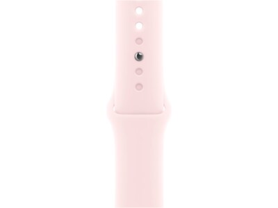 Apple Watch Series 9 (GPS) Smartwatch, 41mm, Pink Aluminum Case with Light Pink Sport Band, Medium/Large (MR943LW/A)