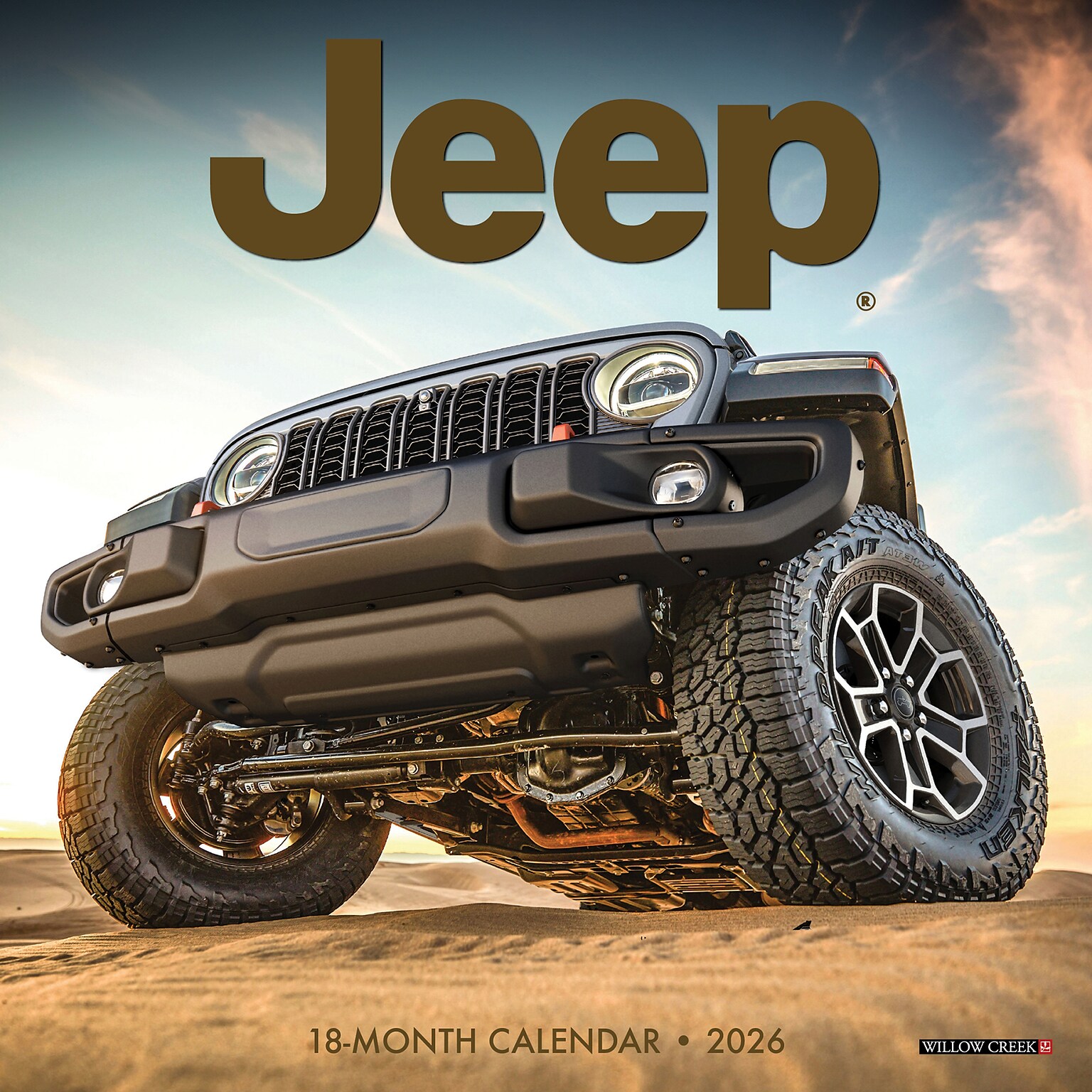 2026 Willow Creek Jeep 7 x 7 Monthly Wall Calendar (53645)