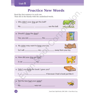 Evan-Moor Smart Start Acvitity Book Basic Skills Bundle, Grade 1 Workbook, 3 Books/Set (EMC6273)