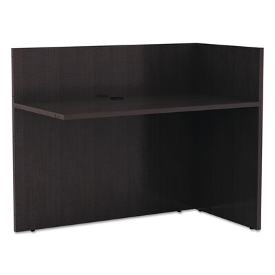 Alera Valencia Reversible Reception Return, 44w X 23 5/8d X 41 1/2h, Espresso (ALEVA324424ES)