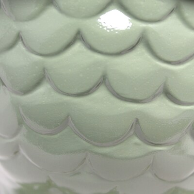 Simple Designs 12.8" Tall Contemporary Ceramic Owl Bedside Table Desk Lamp, Sage Green (LT1136-SGE)