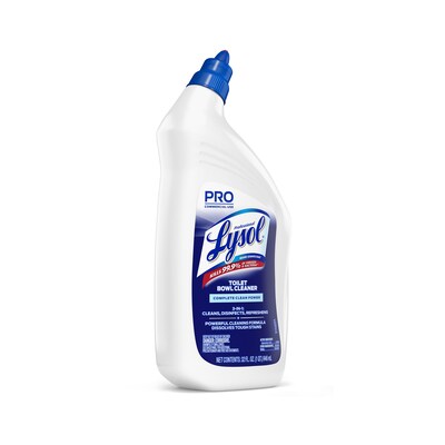 Professional Lysol Advanced Deep Cleaning Power Toilet Bowl Cleaner, Wintergreen, 32 Oz., 12/Carton (36241-74278)