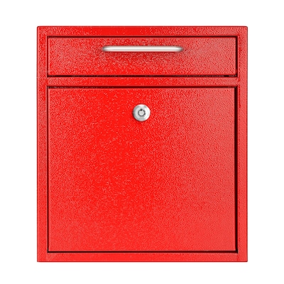 AdirOffice Steel Indoor/Outdoor Interoffice Mailbox, Medium, Red (631-05-RED-PKG)