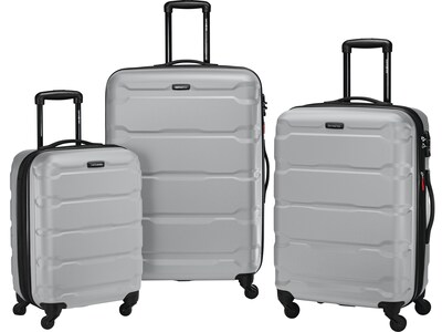 Samsonite Omni PC Polycarbonate 3-Piece Luggage Set, Silver (68311-1776)