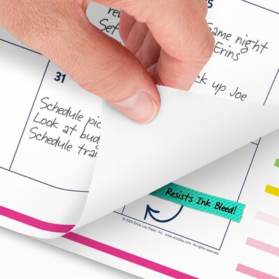 2026-2027 AT-A-GLANCE Simplified by Emily Ley 21.75" x 17" Happy Stripe Academic Monthly Desk Pad Calendar (EL49-704A-27)