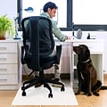 Floortex Revolutionmat 46 x 57 Rectangular Chair Mat for Hard Floor, Polypropylene (NCMFLLAC0004)