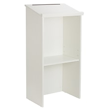 AdirOffice 46 Podium Lectern with Cover, White (661-01-WHI)