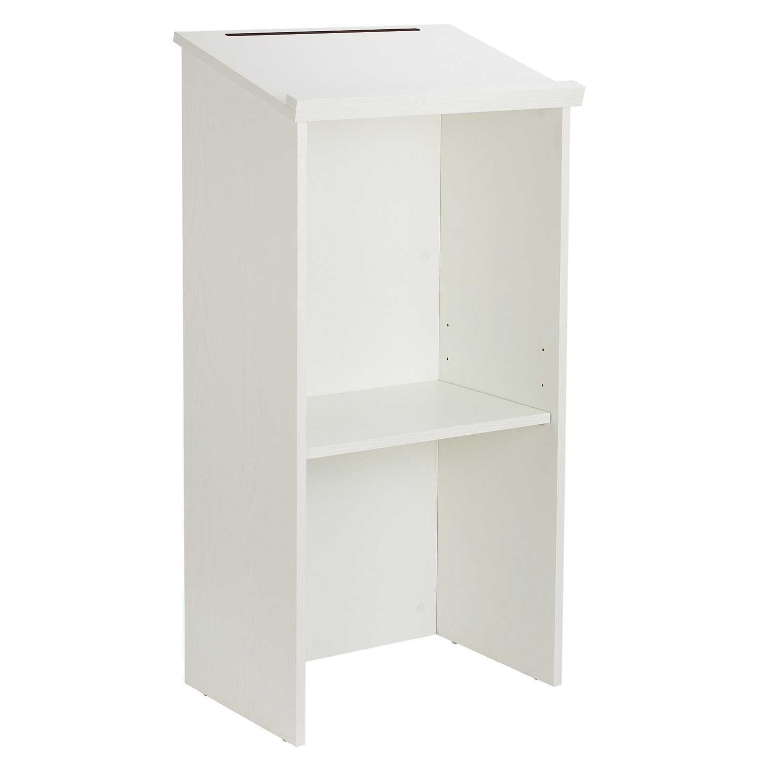 AdirOffice 46 Podium Lectern with Cover, White (661-01-WHI)