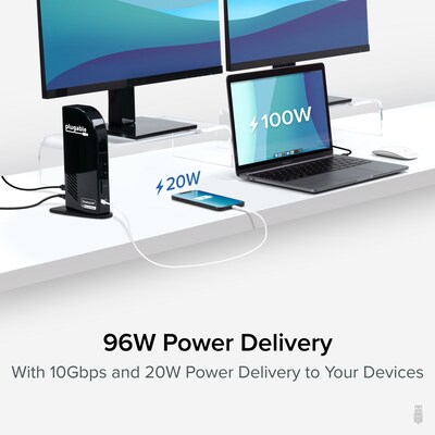 Plugable USB-C Triple Monitor Docking Station (UD-ULTC4K)