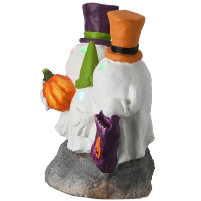 National Tree Company 15" Colorful Hats Ghost Trio with LED Light (RAH-ZHK00713)