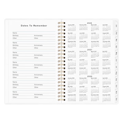 2027 Staples 5" x 8" Weekly & Monthly Planner, Ice Blue (ST63613-27)